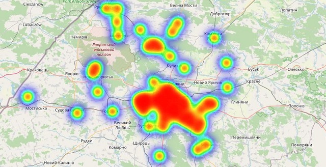 На Львівщині розробили онлайн карту поширення коронавірус