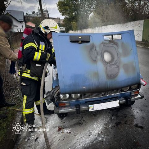 У Стрию під час руху зайнялася автівка