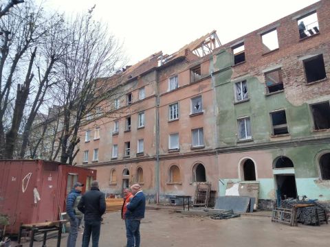 У Львові розробляють проект двору зруйнованих ракетною атакою будинків на Стрийській