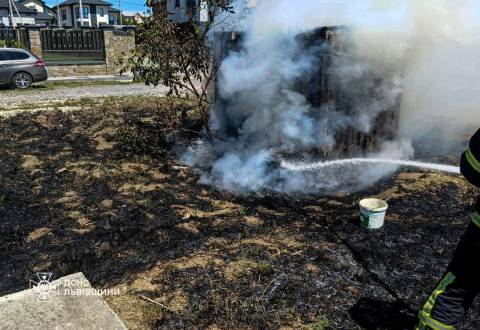 Поблизу Львова через спалювання сухостою чоловік з опіками потрапив до лікарні