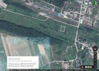 фото борщівника з дрона, Google maps