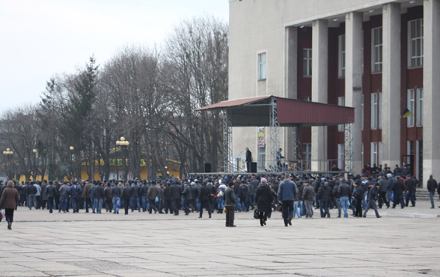На мітингу у Червонограді – понад 1 тис.осіб