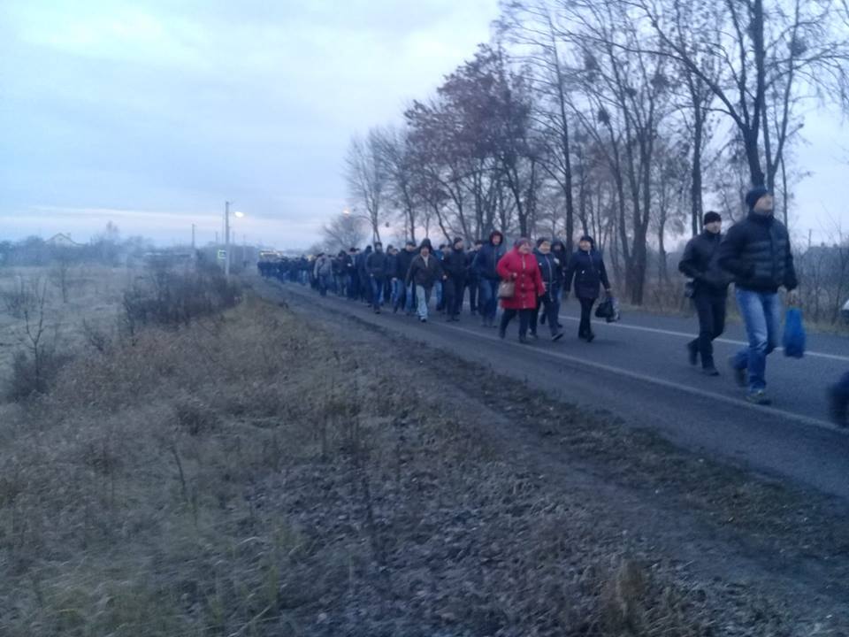 Львівські гірники вирушили протестувати у Червоноград