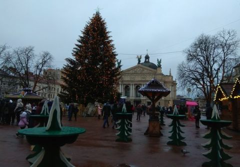 У Львові виділили 100 тисяч на встановлення та охорону новорічної ялинки
