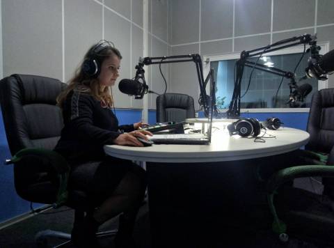 подкаст-студія Львівського радіо та ведуча подкасту "Зустріч на Князя Романа" Вікторія Мацькович