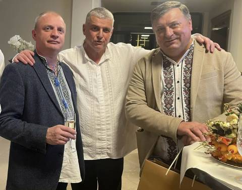 На фото зліва направо: Іван Зрайло, Всеволод Білас і Олег Канівець