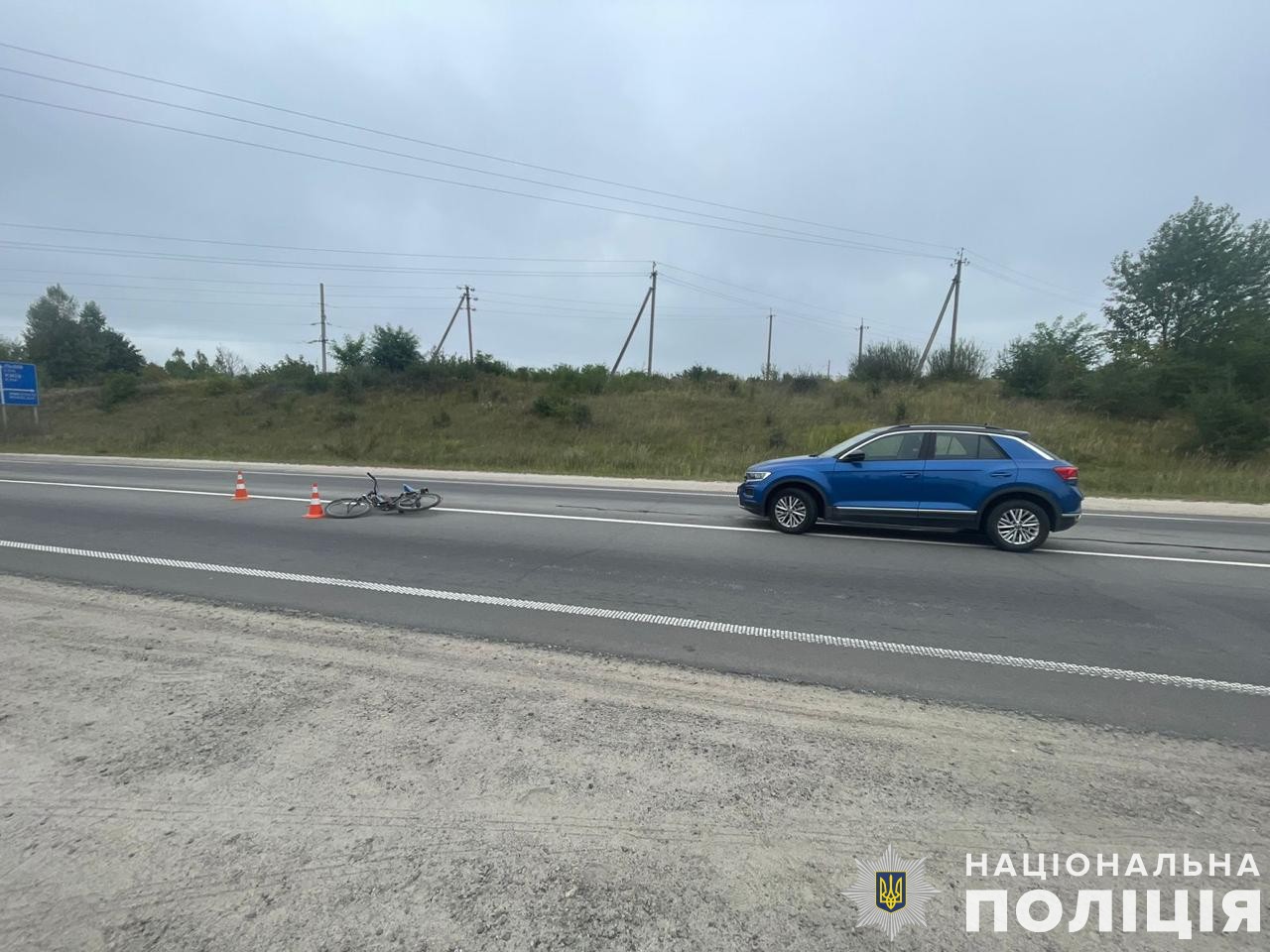 На Стрийщині водій Volkswagen T-Roc збив велосипедиста