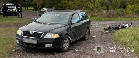 У Шептицькому районі в ДТП постраждав мотоцикліст