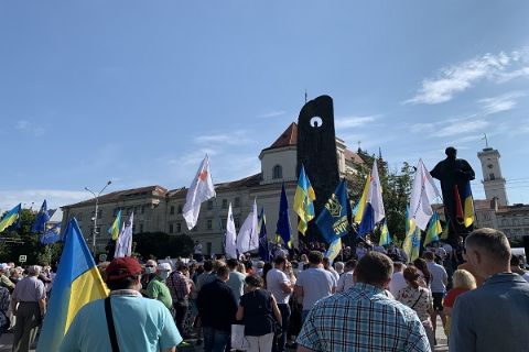 Львів'яни протестували проти змін до закону про мову