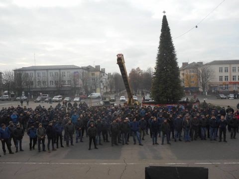 У Червонограді шахтарі влаштували акцію протесту