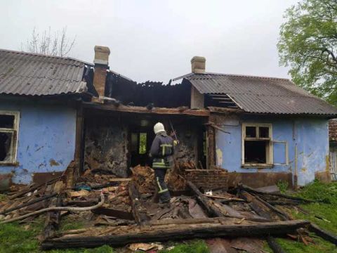 На Стрийщині згорів житловий будинок