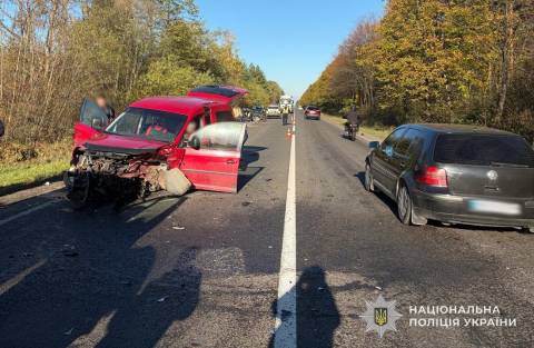 У ДТП біля Жовкви постраждали двоє дітей і п’ятеро дорослих