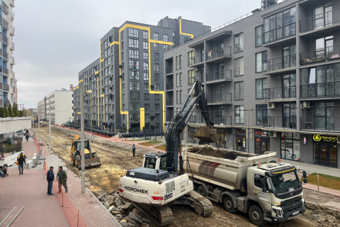 У Львові триває ремонт вулиці Залізничної