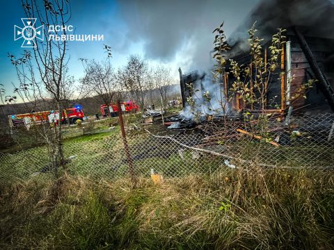 На Самбірщині вщент згорів житловий будинок