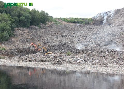 Зафіксовано рух сміття на Грибовицькому сміттєзвалищі