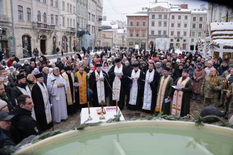 У Львові відбулось загальноміське освячення води